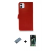MARSİLYAN™- iPhone 12 Mini Kılıf Siluet Işık Serisi - Şeffaf 360 Full Body Arka Koruyucu + Shine Kamera Lens Koruma Cam - SABE