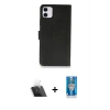 MARSİLYAN™- iPhone 12 Mini Kılıf Siluet Işık Serisi - Şeffaf Royal Nano Ekran Koruyucu + Kamera Lens Koruma Cam - SF