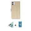 MARSİLYAN™- iPhone 12 Mini Kılıf Siluet Işık Serisi - Şeffaf Royal Nano Ekran Koruyucu + Raze Metal Kamera Lens - MI