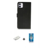 MARSİLYAN™- iPhone 12 Mini Kılıf Siluet Işık Serisi - Şeffaf Royal Nano Ekran Koruyucu + Renkli Kamera Lens Koruma Cam - SI