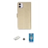 MARSİLYAN™- iPhone 12 Mini Kılıf Siluet Işık Serisi - Şeffaf Royal Nano Ekran Koruyucu + Renkli Kamera Lens Koruma Cam - SI