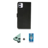 MARSİLYAN™- iPhone 12 Mini Kılıf Siluet Işık Serisi - Şeffaf Royal Nano Ekran Koruyucu + Raze Metal Kamera Lens - YL