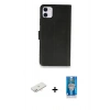 MARSİLYAN™- iPhone 12 Mini Kılıf Siluet Işık Serisi - Şeffaf Royal Nano Ekran Koruyucu + Renkli Kamera Lens Koruma Cam - YL
