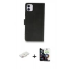 MARSİLYAN™- iPhone 12 Mini Kılıf Siluet Işık Serisi - Şeffaf Temperli Cam Ekran Koruyucu + Renkli Kamera Lens Koruma Cam - PE