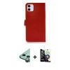 MARSİLYAN™- iPhone 12 Mini Kılıf Siluet Işık Serisi - Şeffaf Temperli Cam Ekran Koruyucu + Raze Metal Kamera Lens - YL