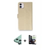 MARSİLYAN™- iPhone 12 Mini Kılıf Siluet Işık Serisi - Şeffaf Temperli Cam Ekran Koruyucu + Raze Metal Kamera Lens - YL