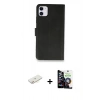 MARSİLYAN™- iPhone 12 Mini Kılıf Siluet Işık Serisi - Şeffaf Temperli Cam Ekran Koruyucu + Renkli Kamera Lens Koruma Cam - SI