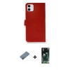 MARSİLYAN™- iPhone 12 Mini Kılıf Siluet Işık Serisi - Siyah 360 Mat Full Body Arka Koruyucu + Shine Kamera Lens Koruma Cam - GI