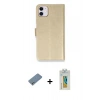 MARSİLYAN™- iPhone 12 Mini Kılıf Siluet Işık Serisi - Siyah Polymer Nano Ekran Koruyucu + Shine Kamera Lens Koruma Cam - GS