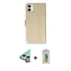 MARSİLYAN™- iPhone 12 Mini Kılıf Siluet Işık Serisi - Siyah Polymer Nano Ekran Koruyucu + Raze Metal Kamera Lens - KI