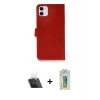 MARSİLYAN™- iPhone 12 Mini Kılıf Siluet Işık Serisi - Siyah Polymer Nano Ekran Koruyucu + Şeffaf Kamera Lens Koruma Cam