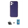 MARSİLYAN™- iPhone 12 Mini Kılıf Yadigar Klasik - Şeffaf Royal Nano Ekran Koruyucu + Kamera Lens Koruma Cam - SF