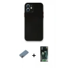 MARSİLYAN™- iPhone 12 Mini Kılıf Yadigar Yansıma Serisi - Şeffaf 360 Full Body Arka Koruyucu + Shine Kamera Lens Koruma Cam - PE