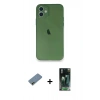 MARSİLYAN™- iPhone 12 Mini Kılıf Yadigar Yansıma Serisi - Şeffaf 360 Full Body Arka Koruyucu + Shine Kamera Lens Koruma Cam - GD