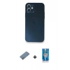 MARSİLYAN™- iPhone 12 Mini Kılıf Yadigar Yansıma Serisi - Şeffaf Royal Nano Ekran Koruyucu + Shine Kamera Lens Koruma Cam - GS