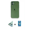 MARSİLYAN™- iPhone 12 Mini Kılıf Yadigar Yansıma Serisi - Şeffaf Royal Nano Ekran Koruyucu + Raze Metal Kamera Lens - MI
