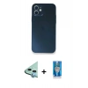MARSİLYAN™- iPhone 12 Mini Kılıf Yadigar Yansıma Serisi - Şeffaf Royal Nano Ekran Koruyucu + Raze Metal Kamera Lens - MI