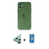 MARSİLYAN™- iPhone 12 Mini Kılıf Yadigar Yansıma Serisi - Şeffaf Royal Nano Ekran Koruyucu + Raze Metal Kamera Lens - YL