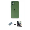 MARSİLYAN™- iPhone 12 Mini Kılıf Yadigar Yansıma Serisi - Şeffaf Temperli Cam Ekran Koruyucu + Shine Kamera Lens Koruma Cam - GD