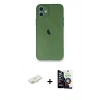 MARSİLYAN™- iPhone 12 Mini Kılıf Yadigar Yansıma Serisi - Şeffaf Temperli Cam Ekran Koruyucu + Renkli Kamera Lens Koruma Cam - SI