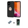 MARSİLYAN™- iPhone 12 Mini Kılıf Yankı Form Prime - Şeffaf 360 Full Body Arka Koruyucu + Shine Kamera Lens Koruma Cam - GI