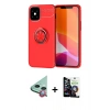 MARSİLYAN™- iPhone 12 Mini Kılıf Yankı Form Prime - Şeffaf Temperli Cam Ekran Koruyucu + Raze Metal Kamera Lens - KI