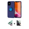 MARSİLYAN™- iPhone 12 Mini Kılıf Yankı Form Prime - Şeffaf Temperli Cam Ekran Koruyucu + Raze Metal Kamera Lens - KI