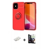 MARSİLYAN™- iPhone 12 Mini Kılıf Yankı Form Prime - Şeffaf Temperli Cam Ekran Koruyucu + Renkli Kamera Lens Koruma Cam - YL