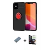 MARSİLYAN™- iPhone 12 Mini Kılıf Yankı Form Prime - Şeffaf Temperli Cam Ekran Koruyucu + Shine Kamera Lens Koruma Cam - GS