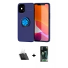 MARSİLYAN™- iPhone 12 Mini Kılıf Yankı Form Prime - Siyah 360 Mat Full Body Arka Koruyucu + Kamera Lens Koruma Cam - SF