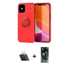 MARSİLYAN™- iPhone 12 Mini Kılıf Yankı Form Prime - Siyah 360 Mat Full Body Arka Koruyucu + Kamera Lens Koruma Cam - SF