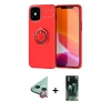 MARSİLYAN™- iPhone 12 Mini Kılıf Yankı Form Prime - Siyah 360 Mat Full Body Arka Koruyucu + Raze Metal Kamera Lens - KI