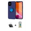 MARSİLYAN™- iPhone 12 Mini Kılıf Yankı Form Prime - Siyah Polymer Nano Ekran Koruyucu + Kamera Lens Koruma Cam - SF