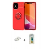 MARSİLYAN™- iPhone 12 Mini Kılıf Yankı Form Prime - Siyah Polymer Nano Ekran Koruyucu + Renkli Kamera Lens Koruma Cam - YL