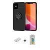 MARSİLYAN™- iPhone 12 Mini Kılıf Yankı Form Prime - Siyah Polymer Nano Ekran Koruyucu + Renkli Kamera Lens Koruma Cam - YL