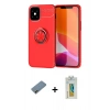 MARSİLYAN™- iPhone 12 Mini Kılıf Yankı Form Prime - Siyah Polymer Nano Ekran Koruyucu + Shine Kamera Lens Koruma Cam - GD