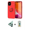 MARSİLYAN™- iPhone 12 Mini Kılıf Yankı Form Prime - Siyah Polymer Nano Ekran Koruyucu + Raze Metal Kamera Lens - YL