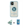 MARSİLYAN™- iPhone 12 Mini Kılıf Yörünge Çizgi - Şeffaf Royal Nano Ekran Koruyucu + Raze Metal Kamera Lens - MI
