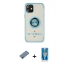 MARSİLYAN™- iPhone 12 Mini Kılıf Yörünge Çizgi - Şeffaf Royal Nano Ekran Koruyucu + Shine Kamera Lens Koruma Cam - MI