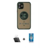 MARSİLYAN™- iPhone 12 Mini Kılıf Yörünge Çizgi - Şeffaf Royal Nano Ekran Koruyucu + Kamera Lens Koruma Cam - SF
