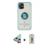 MARSİLYAN™- iPhone 12 Mini Kılıf Yörünge Çizgi - Siyah Polymer Nano Ekran Koruyucu + Raze Metal Kamera Lens - KI