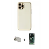 MARSİLYAN™- iPhone 12 Pro Kılıf Ahenk Işık - Şeffaf 360 Full Body Arka Koruyucu + Rainbow Kamera Lens Koruma Cam - GD
