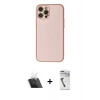 MARSİLYAN™- iPhone 12 Pro Kılıf Ahenk Işık - Şeffaf Uv Polymer Nano Ekran Koruyucu + Kamera Lens Koruma Cam - SF