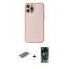 MARSİLYAN™- iPhone 12 Pro Kılıf Ahenk Işık - Siyah 360 Mat Full Body Arka Koruyucu + Renkli Kamera Lens Koruma Cam - TU