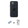 MARSİLYAN™- iPhone 12 Pro Kılıf Ahenk Klasik - Şeffaf Uv Polymer Nano Ekran Koruyucu + Shine Kamera Lens Koruma Cam - MI