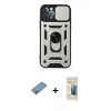 MARSİLYAN™- iPhone 12 Pro Kılıf Ahenk Klasik - Siyah 6D Mat Seramik Hayalet Nano Ekran Koruyucu + Shine Kamera Lens Koruma Cam - GI