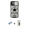MARSİLYAN™- iPhone 12 Pro Kılıf Ahenk Klasik - Siyah 6D Mat Seramik Hayalet Nano Ekran Koruyucu + Shine Kamera Lens Koruma Cam - MI