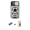MARSİLYAN™- iPhone 12 Pro Kılıf Ahenk Klasik - Siyah 6D Mat Seramik Hayalet Nano Ekran Koruyucu + Shine Kamera Lens Koruma Cam - GD