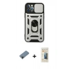 MARSİLYAN™- iPhone 12 Pro Kılıf Ahenk Klasik - Siyah 6D Mat Seramik Hayalet Nano Ekran Koruyucu + Shine Kamera Lens Koruma Cam - SH