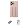 MARSİLYAN™- iPhone 12 Pro Kılıf Akış Doku - Şeffaf Uv Polymer Nano Ekran Koruyucu + Gold Metal Kamera Lens Koruma Cam